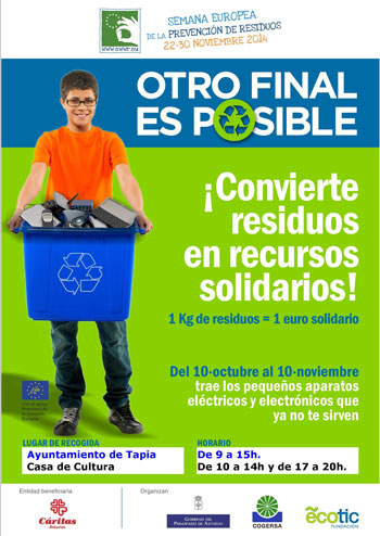 Cartel Recogida Residuos Solidaria
